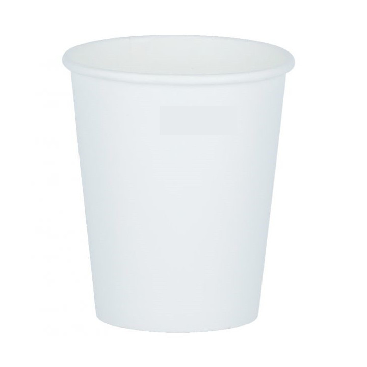 Papierový pohár 250 ml biely bez potlače, 50 ks.