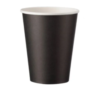 Papierový pohár čierny 250 ml - 8oz - 50 ks