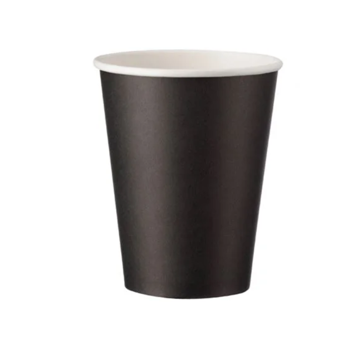 Papierový pohár čierny 250 ml - 8oz - 50 ks