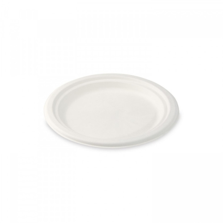 Tanier okrúhly z cukrovej trstiny 17,5 cm, 50 ks