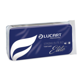 Toaletný papier ELITE, kvetinkový, extra biely, 3-vrstvový, 8ks/bal.