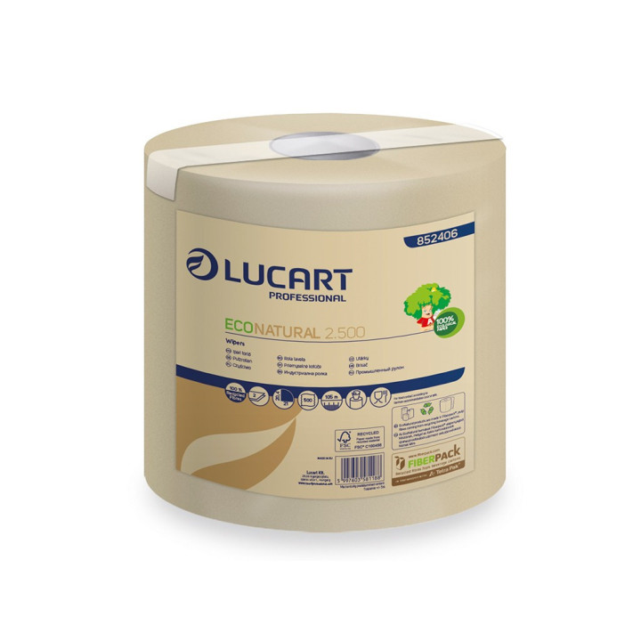 Univerzálna utierka LUCART ECO NATURAL 2.500, 2-vrstvová, 1 rolka, 852406