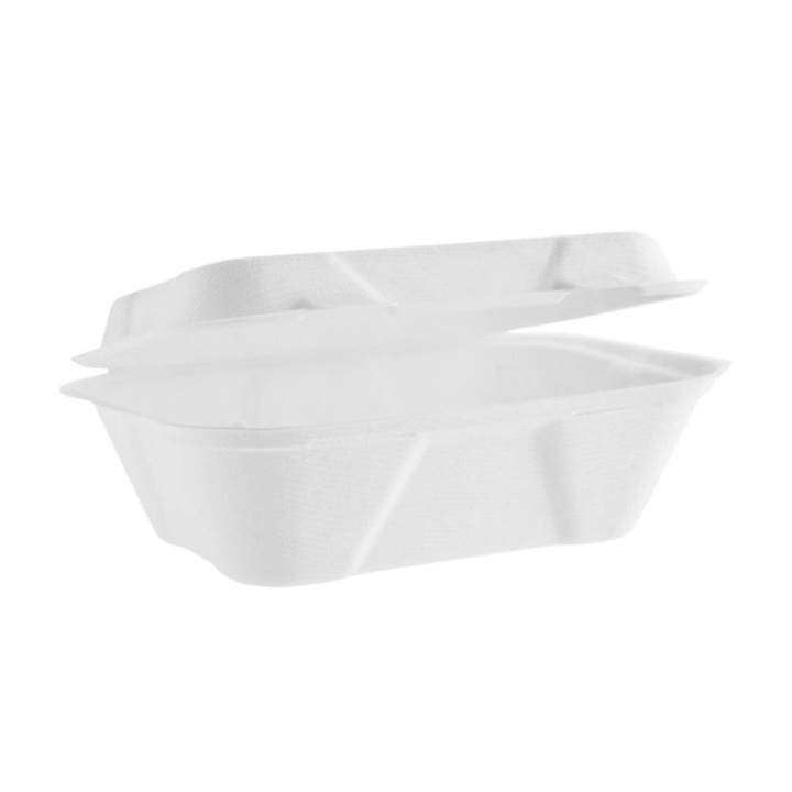 MENU BOX z cukrovej trstiny nedelený, 600 ml, 50 ks