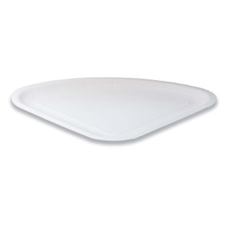 Tanier papierový na 1/4 pizze, biely, 100 ks