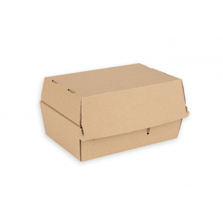 BOX hamburger DOUBLE bez potlače 200x130x110 mm, 50 ks., bez priečky