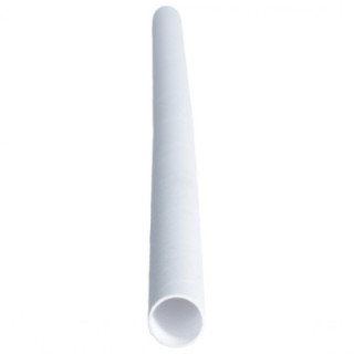 Slamky koktejlové JUMBO biele papierové 15 cm Ø8 cm
