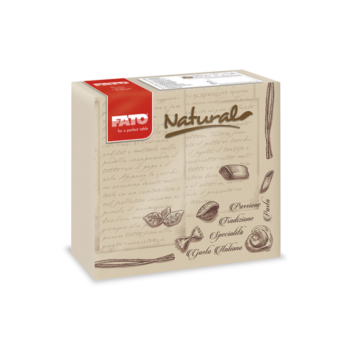 Servítky ECO NATURAL STAR PASTA 2-vrstvové, 40 ks/bal.