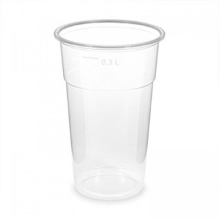 Pohár 300 ml PP, priehľadný 78 mm, 50ks