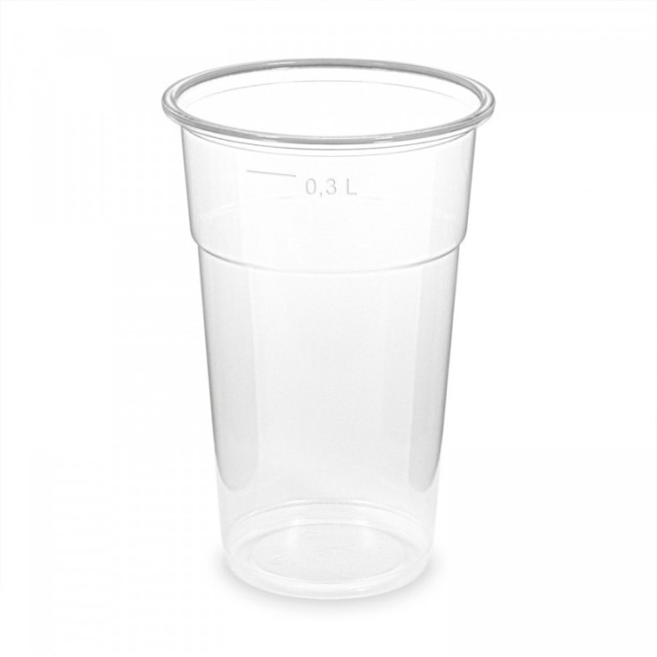 Pohár 300 ml PP, priehľadný 78 mm, 50ks