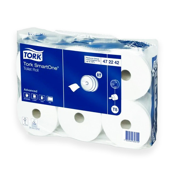 Tork Toaletný papier SmartOne 19 cm, 2-vrstvový, 1150 útržkov