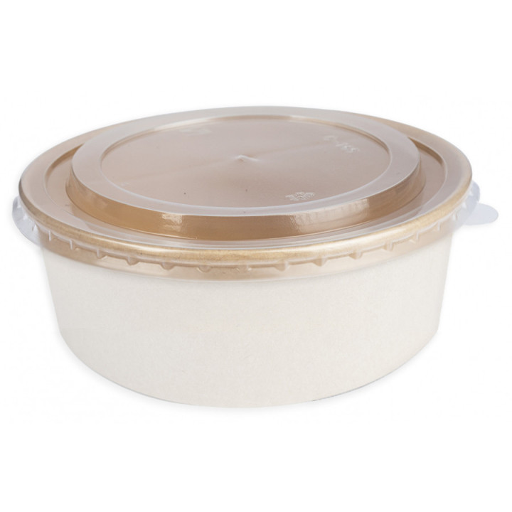 Veko na misku papierovú Kraft 500-750ml 150mm 100 ks/bal.