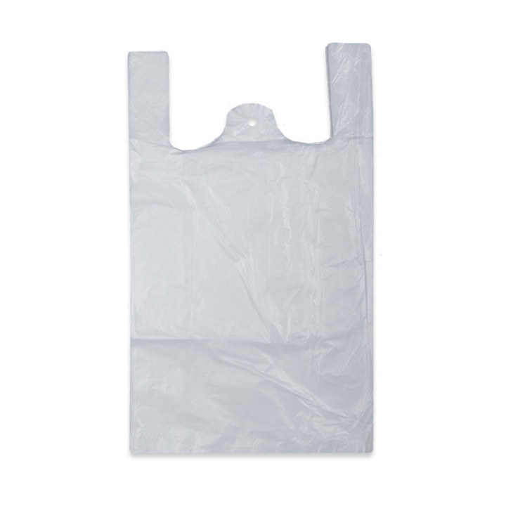 Taška HDPE blok 28+14x48 10mik, biela, 100 ks