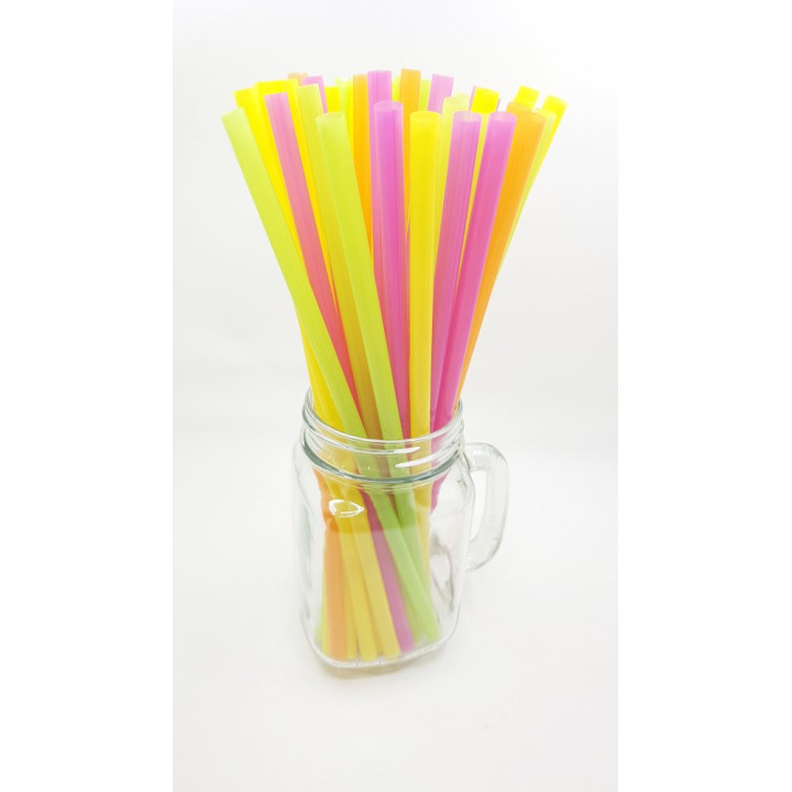 Slamky REUSE JUMBO 8x255 mm, NEON 150 ks