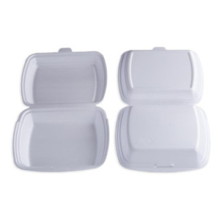 MENU BOX Economy 1-dielny, NEDELENÝ XPS biely, 241x207x69 mm, 125ks