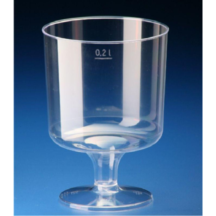 Pohár kryštál 200ml na stopke 10 ks