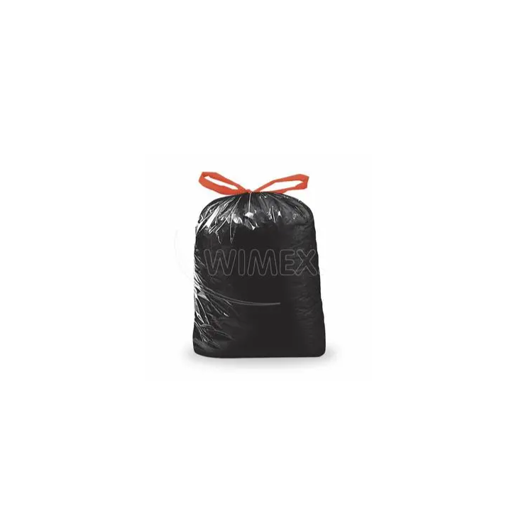 Vrece na odpad LDPE 70x100 cm, 38 mik., 120 L, 10 ks, zaťahovacie, čierne
