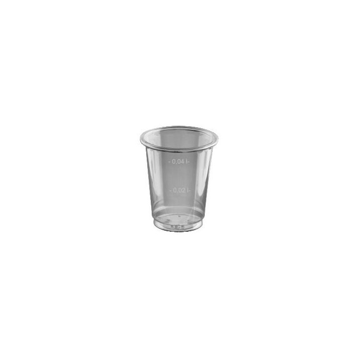 Pohár PET 2cl/4cl 40ks