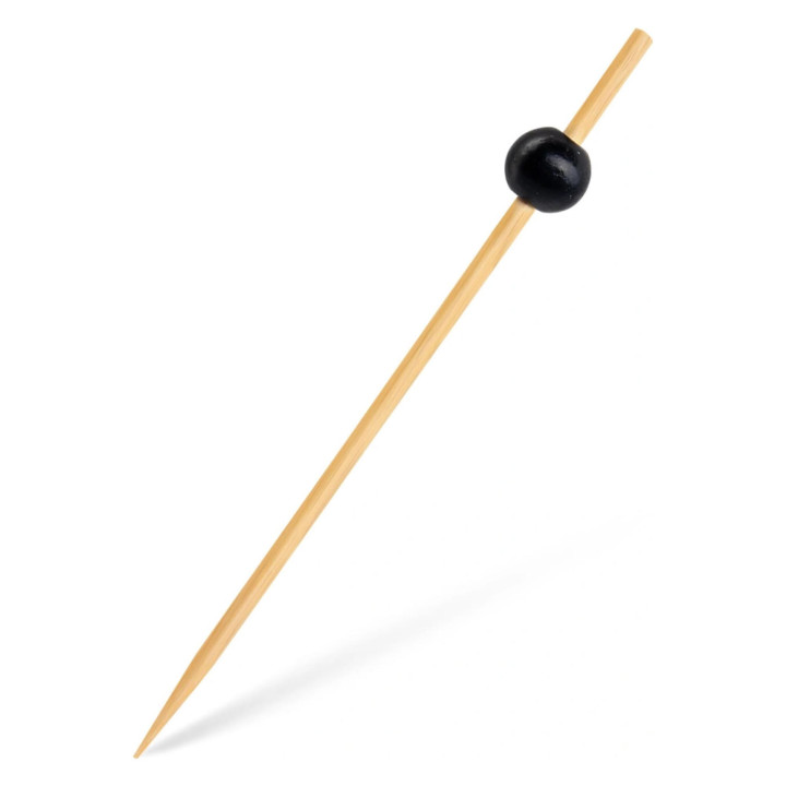 Napichovadlá z bambusu PERLA čierna 12 cm, 100 ks