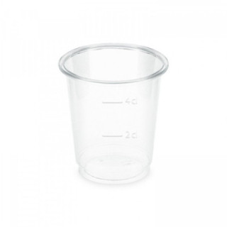 Pohár EKO z bioplastu PLA 2cl/4cl, 48 mm, 40 ks.