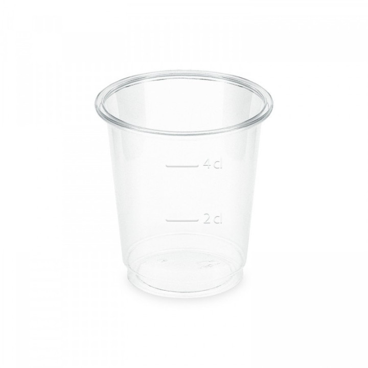 Pohár EKO z bioplastu PLA 2cl/4cl, 48 mm, 40 ks.