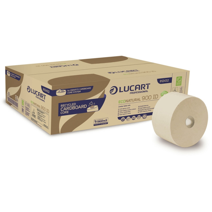 Toaletný papier JUMBO IDENTITY ECO NATURAL - CARDBOARD CORE Lucart Professional - 812432