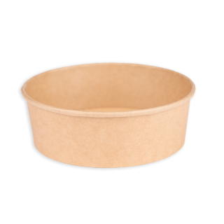 Kraft miska papierová okrúhla hnedá 1100 ml, 185 mm, 50 ks