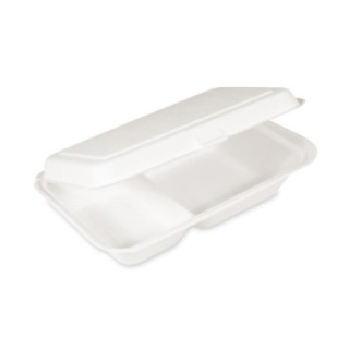Menu Box z cukrovej trstiny 2- dielny, 250x162x63 mm, 50 ks.