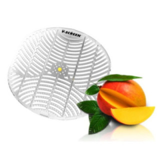 Sitko do pánskeho pisoára V-Screen Yellow - Citrus-Mango, 4 ks