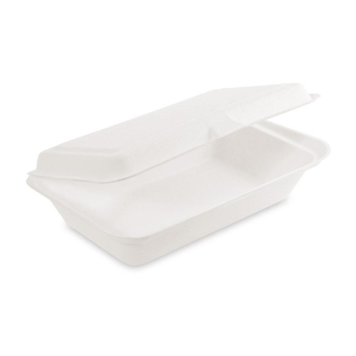 Menu box z cukrovej trstiny nedelený 250x162x63 mm, 50 ks.
