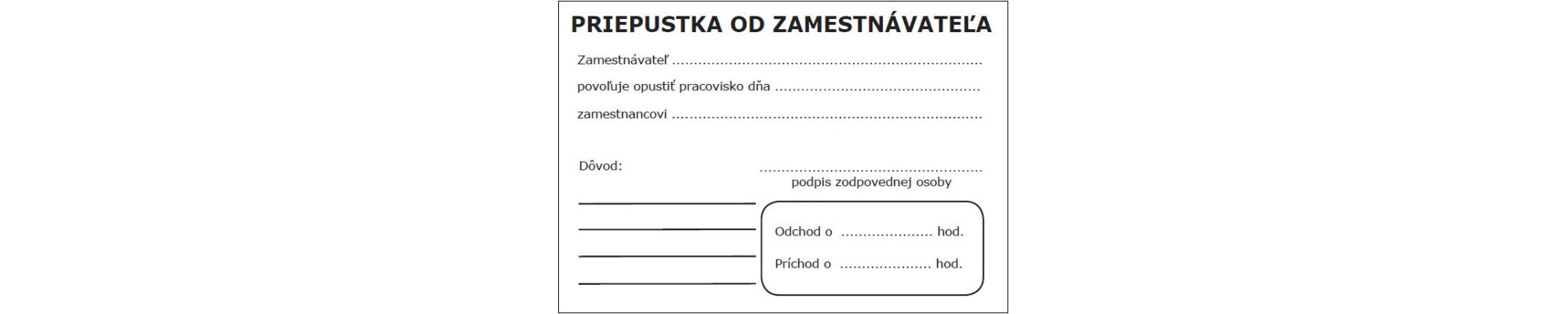Tlačivá